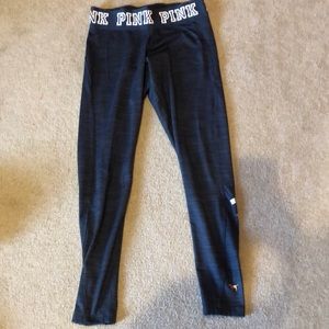 Pink Victoria’s Secret fleece-lined leggings
